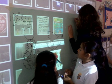Utilizando la tecnología para trabajar los proyectos sobre los derechos de los niños.